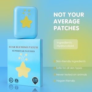 Patchs Hydrocolloïdes Anti-Boutons Marque Blanche Star avec Boîte Miroir Colorée – 32 Unités, Invisibles et Imperméables pour le Visage - Product Image 3