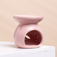 YUANWANG Ensemble brûleur diffuseur de cire parfumée en céramique rose pour décoration de salon