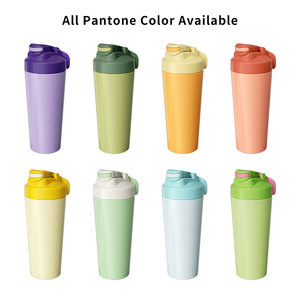 Shaker Cup Protein Powder Graduated Marks Quick Opening Travel Drink Cup - Product Image 3