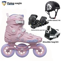 Patins à roulettes Flying Eagle F110 à trois roues pour la course de vitesse, pour hommes et femmes adultes, usage décontracté en ville