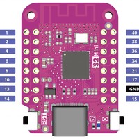 S2 Mini V100 ESP32-S2, Placa de Desarrollo WiFi con 4MB de Flash, 2MB de PSRAM, Interfaz USB Tipo-C de 5V