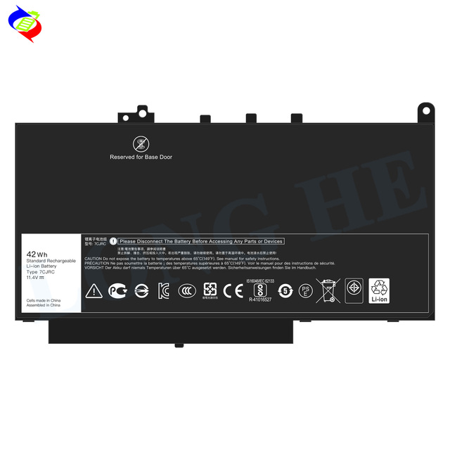 7CJRC 11.4V 42Wh Rechargeable Lithium Laptop Battery for Dell Latitude E7270/ E7470 Laptop Battery