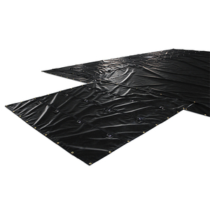 Lona de madera de lona de PVC negra personalizada para carga de camiones de superficie plana patrón tejido recubierto estilo liso para niñas - Product Image 5