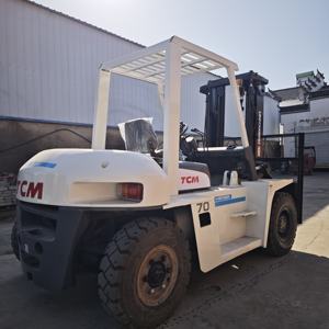 Japan Hot Sale TCM FD70 7T <b>Second</b> <b>Hand</b> Diesel Forklift Heavy Duty Counterbalance Truck Hydraulic Side Shifter Solid Tire for - Product Image 3