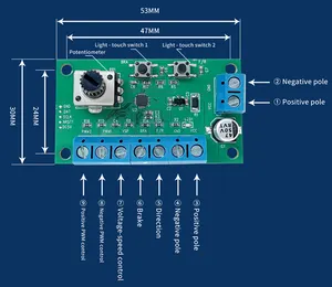 TT Fabrikdirekt 8V-30V bürstenloser Regler Start-Stop-Steuerung PMW-Steuerung 50W BLDC