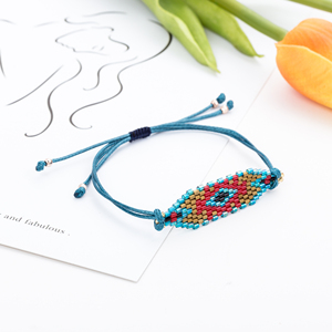 Classic and Minimalist Miyuki Rice Bead Factory Produces Hand Woven Colorful <strong>Drawstring</strong> <strong>Bracelets</strong> for Customization - Product Image 6