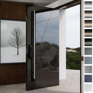 Puertas Pivotantes Principales de Acero Inoxidable del Principal Fabricante de China, Puertas de Entrada Exteriores Antirrobo para Apartamentos - Product Image 5