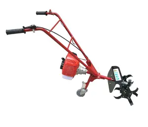 Mini cultivador de mano de 52cc para agricultura, máquina de deshierbe, cilindro individual de 2 tiempos