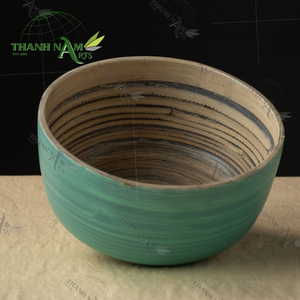 Fabricant d'équipement d'origine Ensemble de récipients de stockage de cuisine de style classique fabriqués à la main respectueux de l'environnement Bols couverts en bambou laqué jetables - Product Image 2