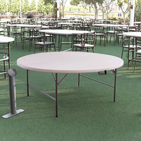 Tables et chaises pliantes en plastique blanc modernes, meubles d'hôtel, durables, écologiques pour les événements en plein air, les hôtels, les mariages, les banquets