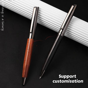 Nouveau stylo à bille large premium <span class=keywords><strong>de</strong></span> luxe avec logo personnalisé stylo signature en bois et métal pour cadeau VIP d'hôtel d'affaires - Product Image 2