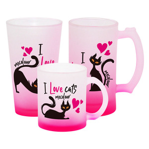 Vente en gros de gobelets en verre à sublimation de 11 oz, 16 oz, 17 oz, multicolores, givrés, pour la bière, le café, les tasses - Product Image 4