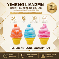 Juguete Blandito de Cono de Helado TPR de Doble Capa, Deformable, Antiestrés, para Aliviar el Estrés, para Mayores de 14 Años