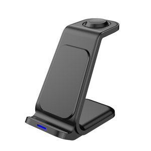 Oem Logo Room Home <span class=keywords><strong>3</strong></span> In-1 Cargador Inalambrico Deck <span class=keywords><strong>Flip</strong></span> Flat Base Thin 4 In1 Ring Coil Lamp Desk Usb Fast Wireless Charger - Product Image 1