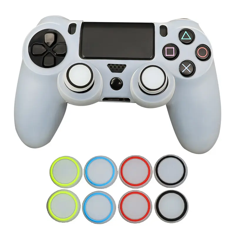 Capa de silicone analógico antiderrapante para console PS3 PS4, gamepad, polegar, bastão, capinha para controle de Xbox 360