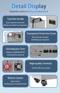 กล่องแบตเตอรี่ลิเธียม DIY แนวตั้ง EU US S2 ขนาด 15 กิโลวัตต์ชั่วโมง พร้อม JK V19 200A BMS Lifepo4 กล่องแบตเตอรี่ 48V 280Ah 314Ah ระบบพลังงานแสงอาทิตย์ - Product Image 4