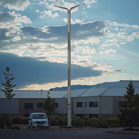 Lampadaire LED intelligent du fabricant LaiHong 200W ~ 500W en alliage d'aluminium IP67 étanche Lampadaire LED