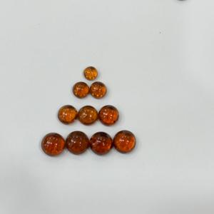 Natural Hessonite <b>Garnet</b> Round Cabochon Loose Brown Gemstone AAA Quality Wholesale Jewelry Making Calibrated Bulk Stones OEM - Product Image 5