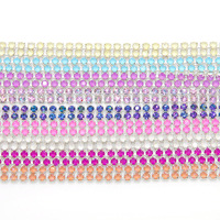 Chaîne de coupe en cristal moka haute qualité strass coupe verre strass en vrac Technique à coudre pour bricolage vêtements sacs chaussures