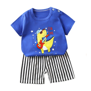Completo Estivo Casual per <span class=keywords><strong>Bambini</strong></span> con Stampe Cartoon, Abbigliamento da Casa per Ragazzi e Ragazze - Product Image 3