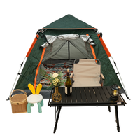 Tenda Camping Otomatis Instan 3-4 Orang, Pelindung Matahari untuk Piknik Keluarga di Luar Ruangan