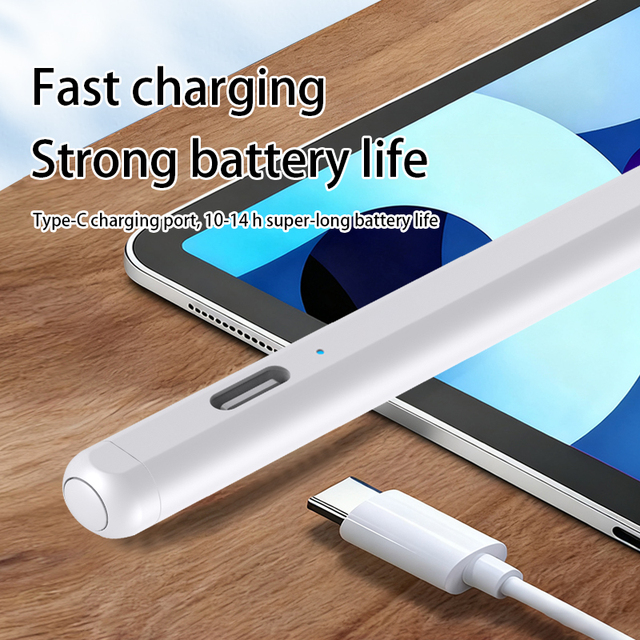 Support APP DIY Function Bluetooth Stylus Pens for IPad, Tilt Drawing, Green Light Indicator, Palm Rejection Tablet Stylus