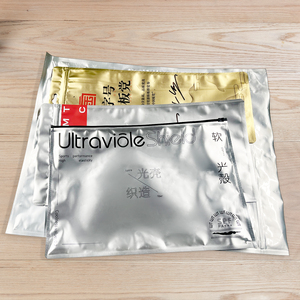 Sacchetti di indumento con <span class=keywords><strong>cerniera</strong></span> in alluminio personalizzati che confezionano indumenti in plastica lucida sacchetti con chiusura a Zip in metallo argento - Product Image 1