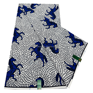 ผ้าพิมพ์ลายแอฟริกันคุณภาพสูง ผ้าฮอลแลนด์ 100% ผ้าฝ้ายแท้จากดัตช์ สำหรับตัดเย็บผ้าคาดเอวและผ้าโพกศีรษะ - Product Image 3