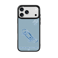 Coque de téléphone AG Feeling Black Edge avec motif garçon skateur doré pour iPhone 17, 17 Pro Max, 16 Pro, 15 – Coque magnétique