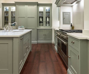 Armoires de cuisine modulaires en bois de style shaker américain Santopova, design personnalisé, couleur et taille sur mesure, prêtes à assembler pour la salle à manger - Product Image 6