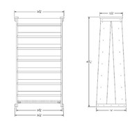 Jardinière Verticale à 3 Niveaux pour Intérieur et Extérieur, Pot de Fleurs en Bois Écologique, Support de Plantes pour la Maison