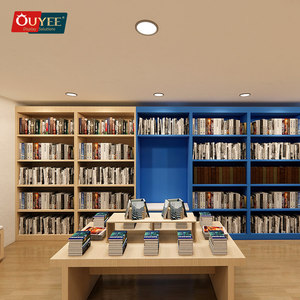 Librería personalizada Escaparate de muebles escolares Exhibición de tienda de libros Biblioteca blanca Estantería de libros Biblioteca Estantería de libros - Product Image 4