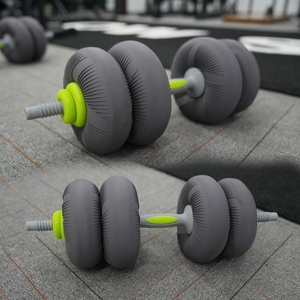 VIGFIT New Design Free Weights Grey Adjustable <strong>Dumbbell</strong> 15KG Soft <strong>Dumbbell</strong> Hand Weights <strong>Set</strong> with Iron Sand Filling Barbell <strong>Dumbbell</strong> <strong>Set</strong> - Product Image 4