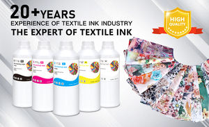 صبغة حبر Winnerjet بالألوان CMY BK بيضاء ممتازة DTG لـ Epson Dx5 Dx7 R330 ، R2000 I3200 - Product Image 2