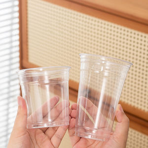 定制印刷标志透明20盎司宠物透明一次性冷饮去平盖塑料杯库存宠物塑料杯 - Product Image 6