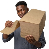 Expédition directe de Shanghai : Carton pliable, absorbant les chocs, écologique, biodégradable, en papier kraft 70g/50g, en pâte recyclée, pour la logistique