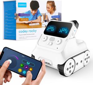 หุ่นยนต์ Makeblock Codey Rocky แบบโต้ตอบได้ สำหรับเด็ก ของเล่น STEM รองรับการเขียนโปรแกรมด้วย Scratch และ Python หุ่นยนต์อัจฉริยะสำหรับเด็ก - Product Image 1