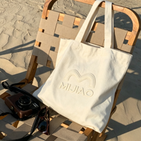 Sac fourre-tout en toile écologique, en coton, réutilisable, ouvert, personnalisable en taille et motif, taille moyenne