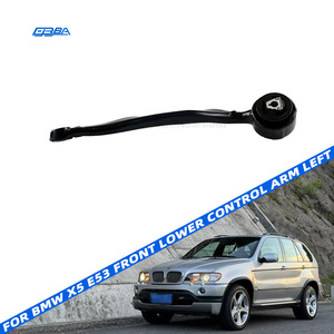 อะไหล่ใหม่เอี่ยม วัสดุอลูมิเนียม สีดำ ชุดปีกนกหน้าล่าง ซ้าย สำหรับ BMW X5 E53 ปี 2000-2006 รหัสอะไหล่แท้ 31126769717 - Product Image 1