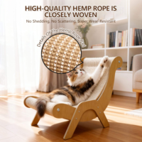 Arbre à chat moderne et luxueux en fibre de coton durable, grand arbre à chat d'intérieur avec zones d'escalade et de repos pour chats