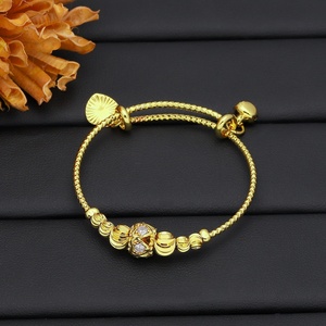 Brazalete JXX con Cuentas de Oro de 24K para Bebés, Joyería para Mujeres, Brazalete Infantil con Circonitas de Colores - Product Image 4