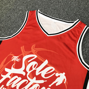 Vente en gros pas cher maillot de basket-ball en maille sublimée 100% polyester chemises de basket-ball à séchage rapide évacuation de l'humidité - Product Image 3