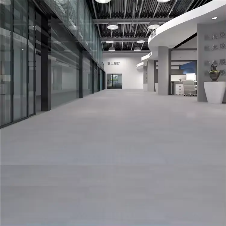Plancher de danse de sport OEM Plancher de sol gris sec 1.5mm 1.8mm 2mm 3mm Revêtement de sol en vinyle Teel-Plate en Chine