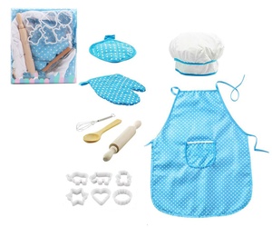 Faire semblant de jouer 11 pièces mignon cuisine enfants tablier ensemble outils de cuisine <span class=keywords><strong>pour</strong></span> enfants ensemble enfants tablier de cuisine <span class=keywords><strong>pour</strong></span> cuisiner - Product Image 5