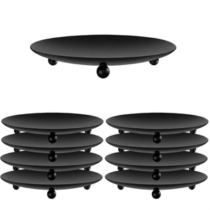 New Structure <b>Black</b> Luxury Handmade Heat Resistant Stainless Steel Customized Size Durable Decorative <b>Pillar</b> <b>Candle</b> Christmas - Product Image 1