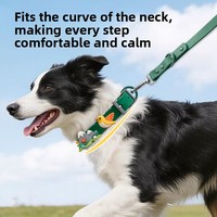 Collier pour chien créatif, durable, imperméable, doux, confortable, à motif de dessin animé, accessoire décoratif pour la promenade des animaux de compagnie