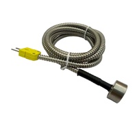 Sonde de thermocouple de type K à capteur magnétique PT100 avec tuyau flexible en métal pour la détection de température industrielle