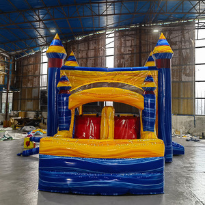 Promotion : Château gonflable combiné avec toboggan, thème voiture <span class=keywords><strong>de</strong></span> course et <span class=keywords><strong>camion</strong></span>, pour usage extérieur et intérieur - Product Image 6