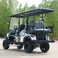 Chariot de golf à batterie lithium 48 V à forte capacité de charge, 6 places, chariot de chasse