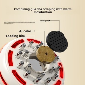 Electric Meridian Brush Gua Sha <strong>Device</strong> <strong>Back</strong> Heating Massager Musical Function <strong>Massage</strong> Tool USB Rechargeable Model A60 CN - Product Image 1